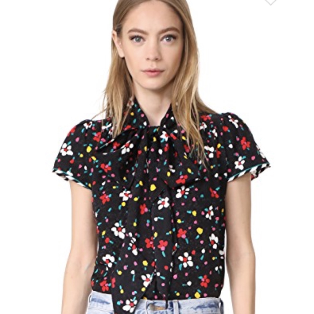 Marc Jacobs Button Flutter Sleeve Top